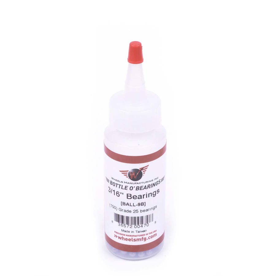 Wheels Manufacturing Grade 25 3/16" Loose Ball Bearing: Bottle of 150