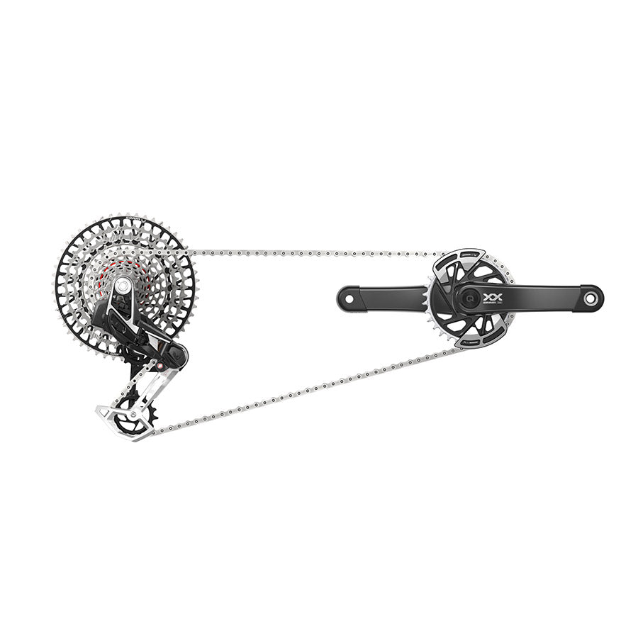 SRAM XX T-Type Eagle AXS Power Meter Groupset 170mm Blk