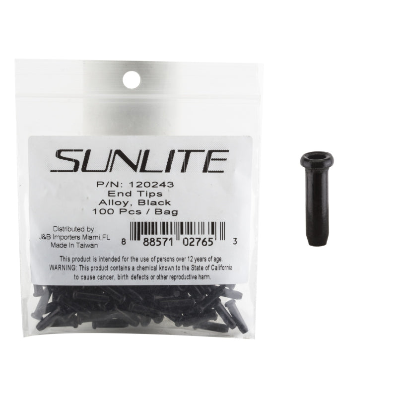 Sunlite Cable Tips Black Bag of 100