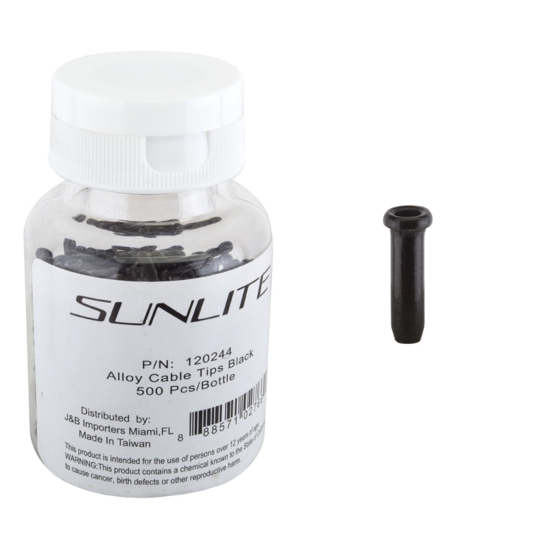 Sunlite Cable Tips Black Bottle of 500