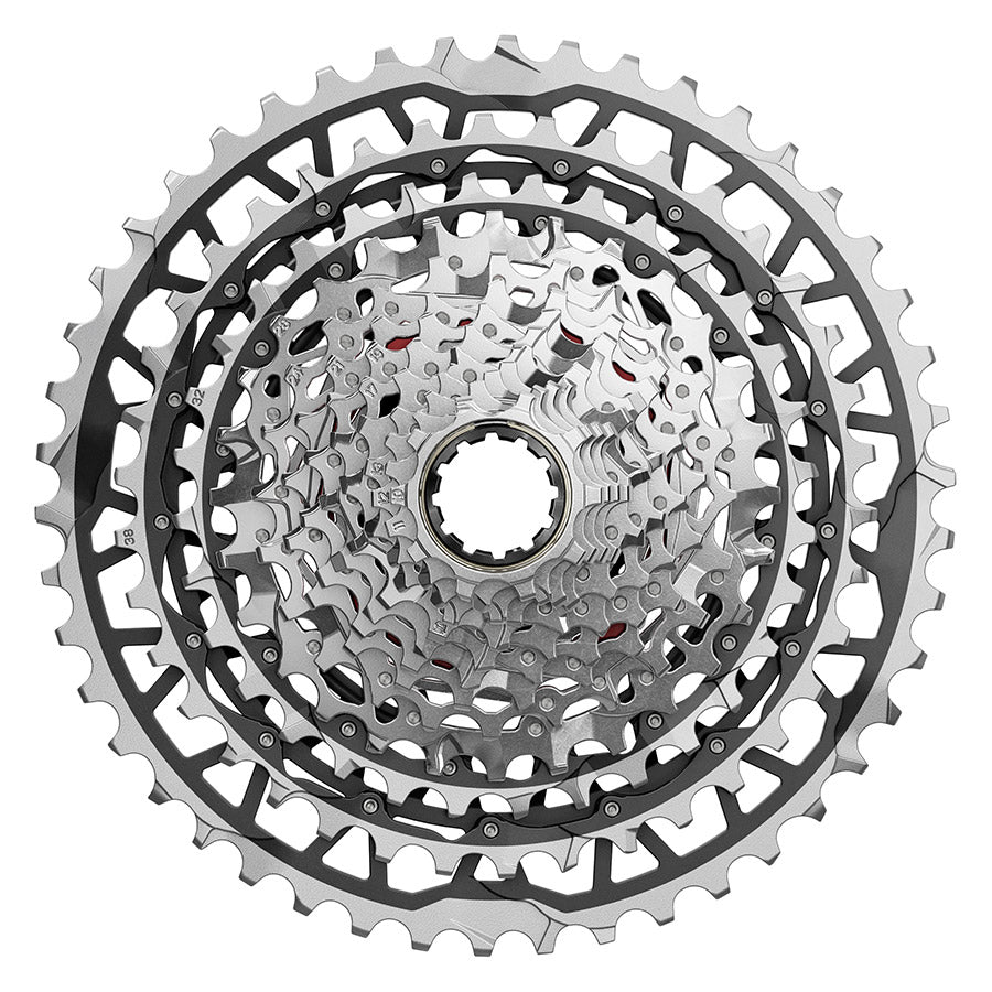SRAM Force XPLR XG-1371 Cassette - 13-Speed 10-46t For XDR Driver Silver E1