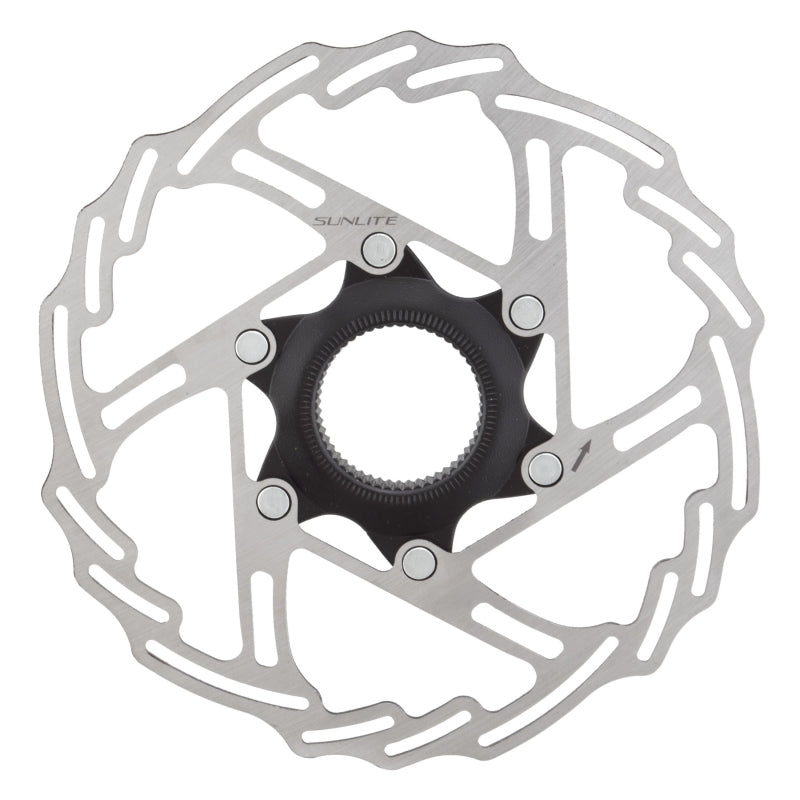 Sunlite 2-Piece CL Disc Rotor 180mm Black/Silver Rotor