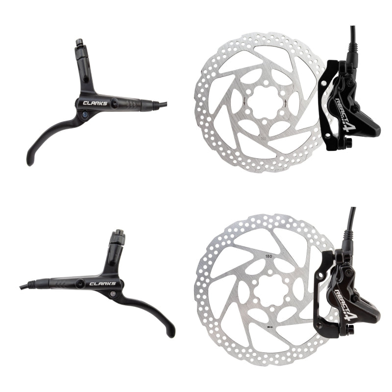 Clarks React 4 Hydraulic Disc Brake Kit Pair disc brake Black