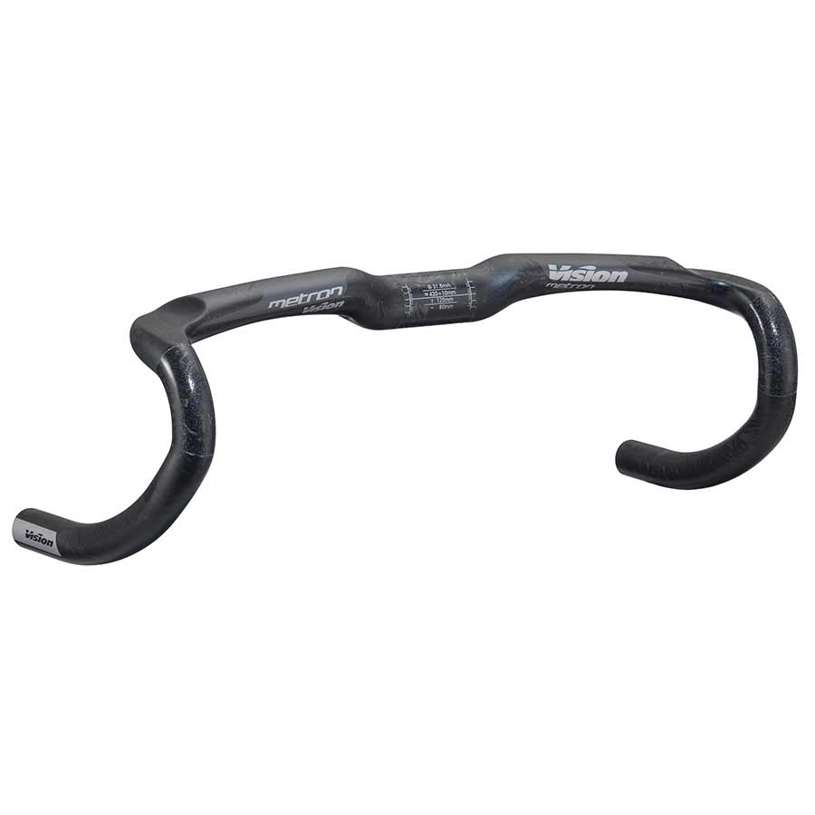 Vision Metron 4D Drop Handlebar - Carbon 31.8mm 44cm Black