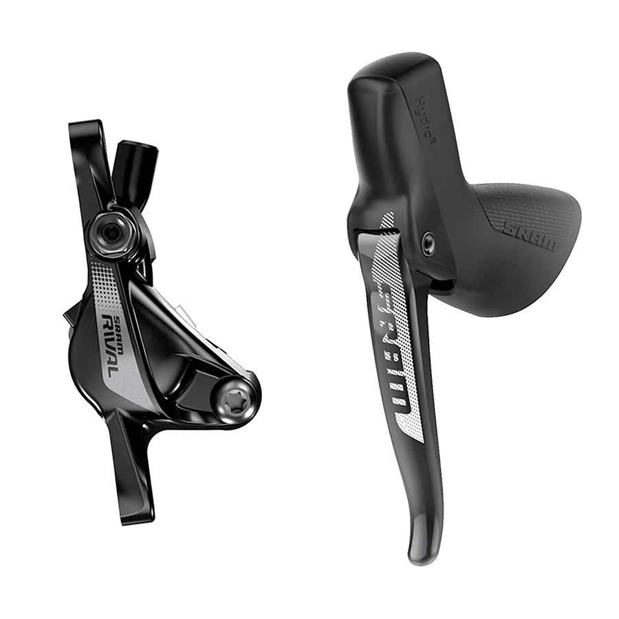 SRAM Rival 1 Disc Brake and Lever - Left/Front Hydraulic Post Mount Black A1