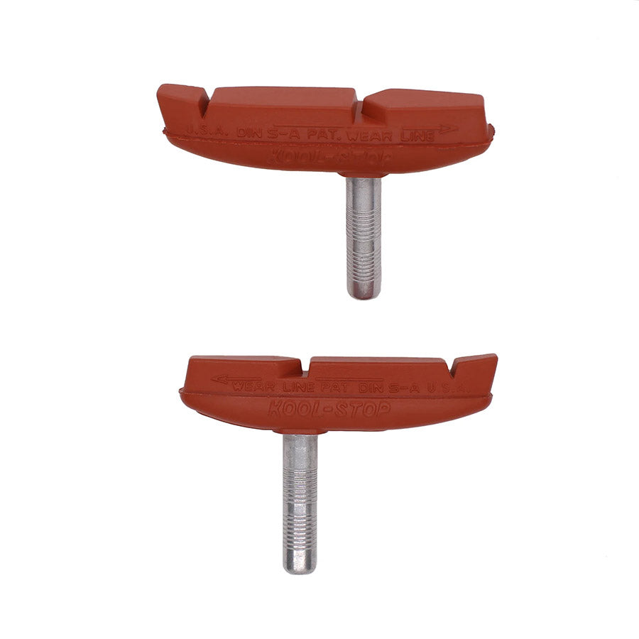Kool Stop Eagle 2 Cantilever Brake Pads Non-threaded posts Salmon Red Pair