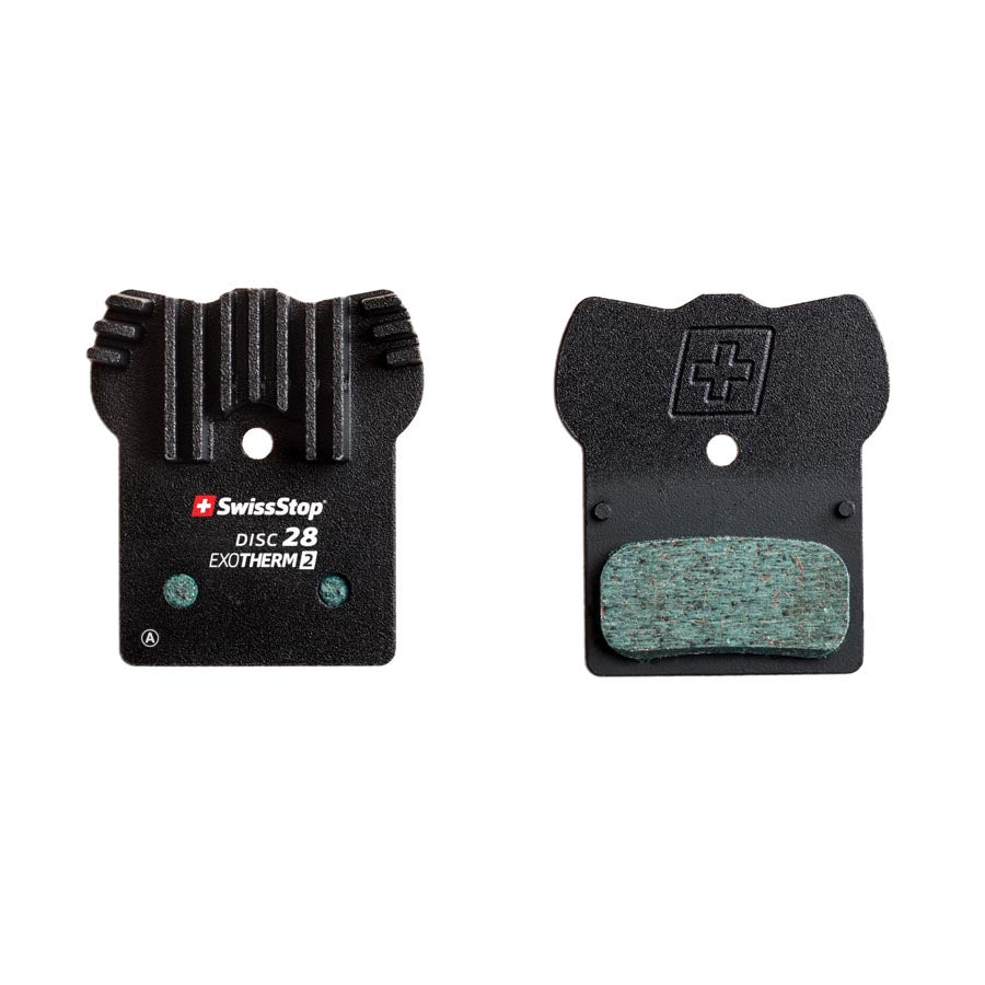SwissStop Exotherm2 28 Disc Brake Pads Shape: Shimano G-Type/F-Type/J-Type XTR BR-M9000 XT BR-M8100 SLX BR-M7100 DEORE BR-M615 Organic Pair