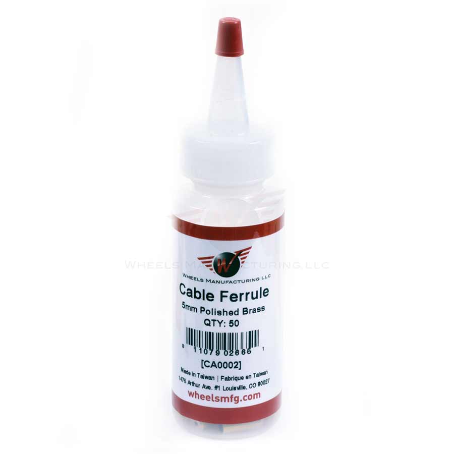 Wheels Manufacturing Housing Stop 5mm Brass 50pcs