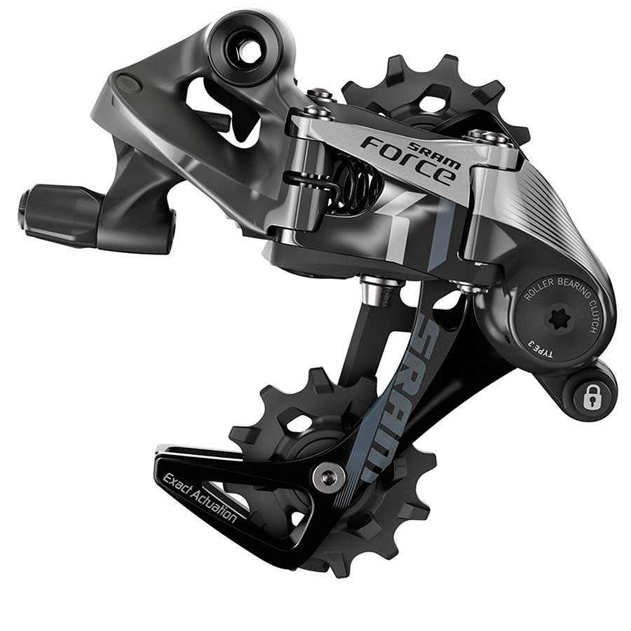 SRAM Force 1 Rear Derailleur - 11 Speed Medium Cage Gray