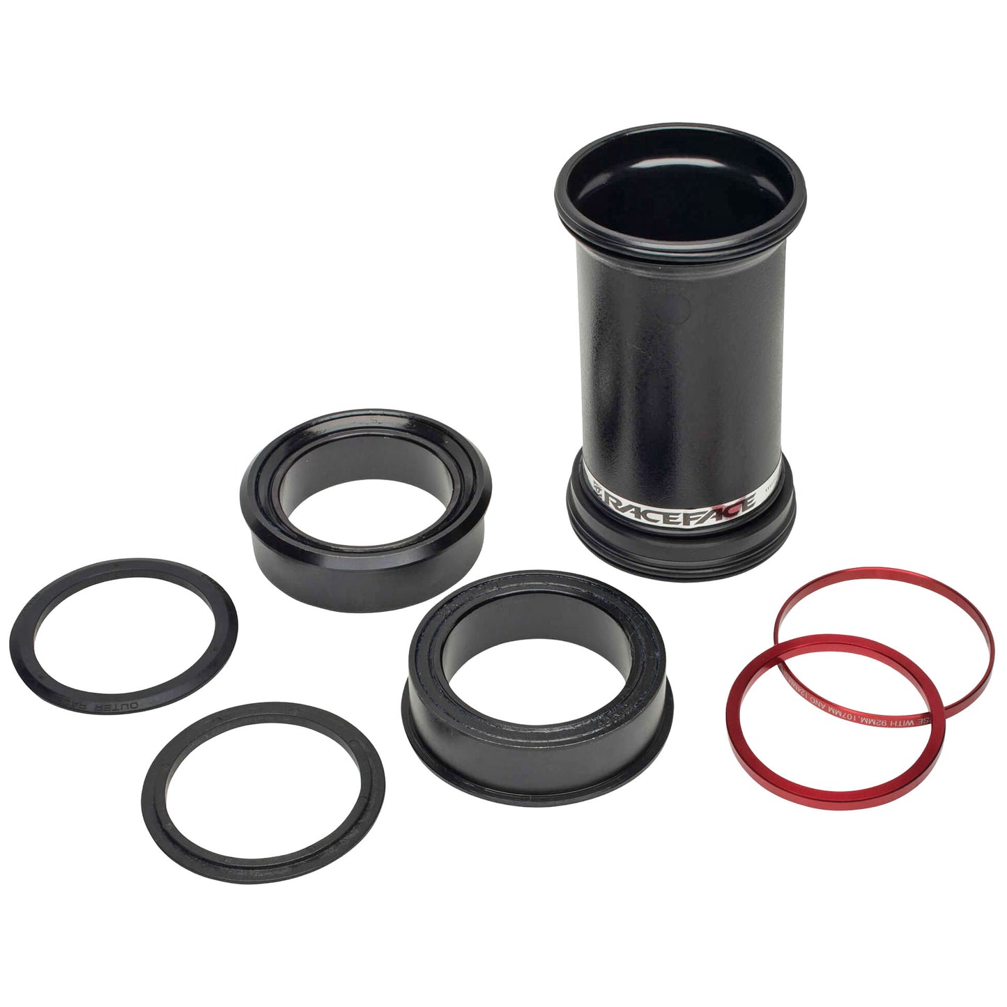 RaceFace CINCH BB107 Bottom Bracket 41mm ID x 107mm Shell x 30mm Spindle Double Row Bearing External Seal