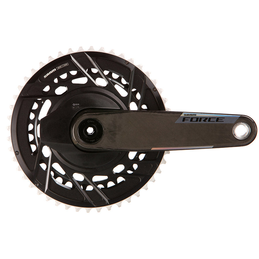 SRAM Force AXS Power Meter Crankset - 160mm 12-Speed 48/35t Thread Mount 8-Bolt PM Spider DUB Spindle Carbon E1