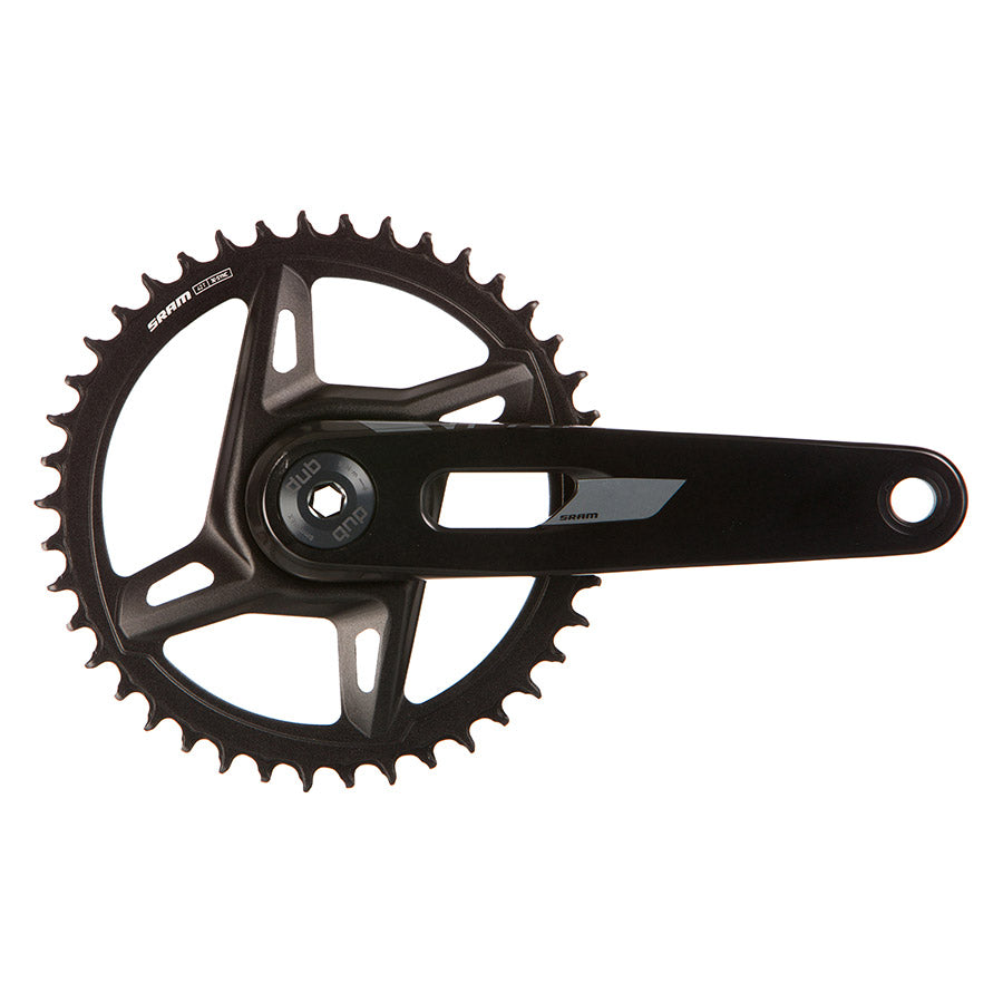 SRAM Rival 1x XPLR AXS Power Meter Wide Crankset - 175mm 12/13-Speed 42t 8-Bolt Direct Mount DUB PM Spindle BLK E1