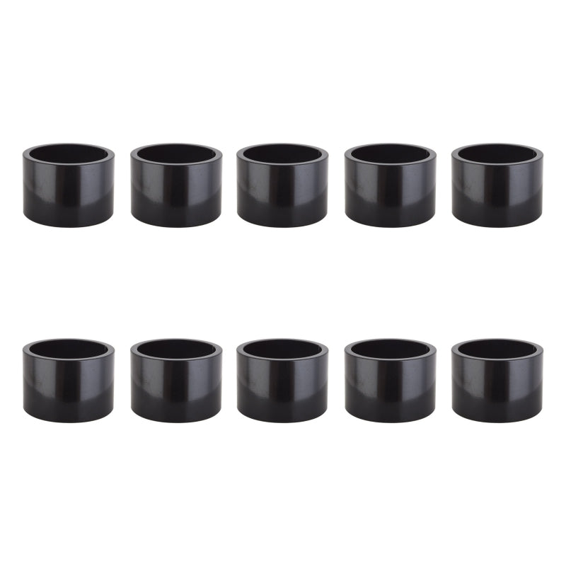 Origin8 Alloy Headset Spacers SHIS Spacer 1` x 20mm Black 10 to a bag Alloy