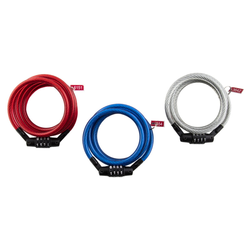 Kryptonite KryptoFlex Keeper 712 4-Digit Combo Cable Lock 4' x 7mm Assorted Colors