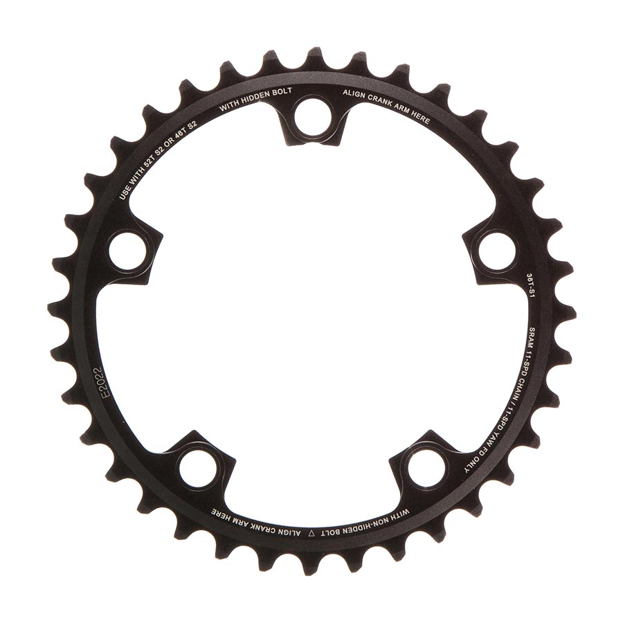 SRAM 11-Speed 36T 110mm BCD YAW Chainring Black Use with 46 or 52T