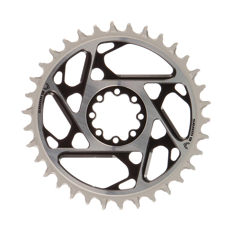 SRAM XX SL Eagle T-Type Direct Mount Chainring - 34t 12-Speed 8-Bolt Direct Mount 0mm Offset Aluminum BLK/Silver D1