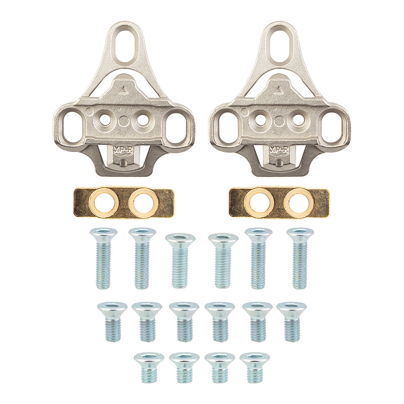 Sunlite 3-Bolt Road Shoe to SPD Pedal Cleats Silver SPD Cleat adapters only Alloy