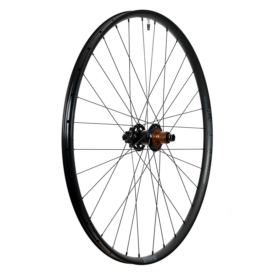 Stans No Tubes Crest MK4 Wheel Rear 27.5'' / 584 Holes: 32 12mm TA 148mm Disc IS 6-bolt Shimano HG