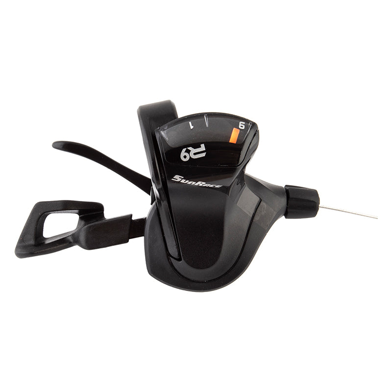Sunrace DLR933 Flat Bar Trigger Shifter Right 9sp 2 to 1 Blk 139g