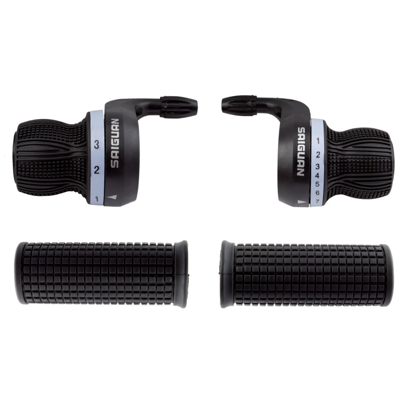 Sunlite UtiliT Sport Twist Shifter Pair 3x7sp 2 to 1 Blk