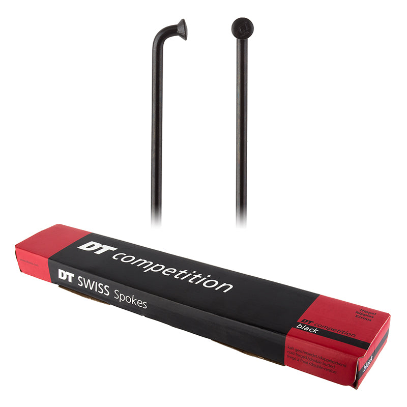DT Swiss Competition Spoke: 2.0/1.8/2.0mm 258mm J-bend Black Box of 100