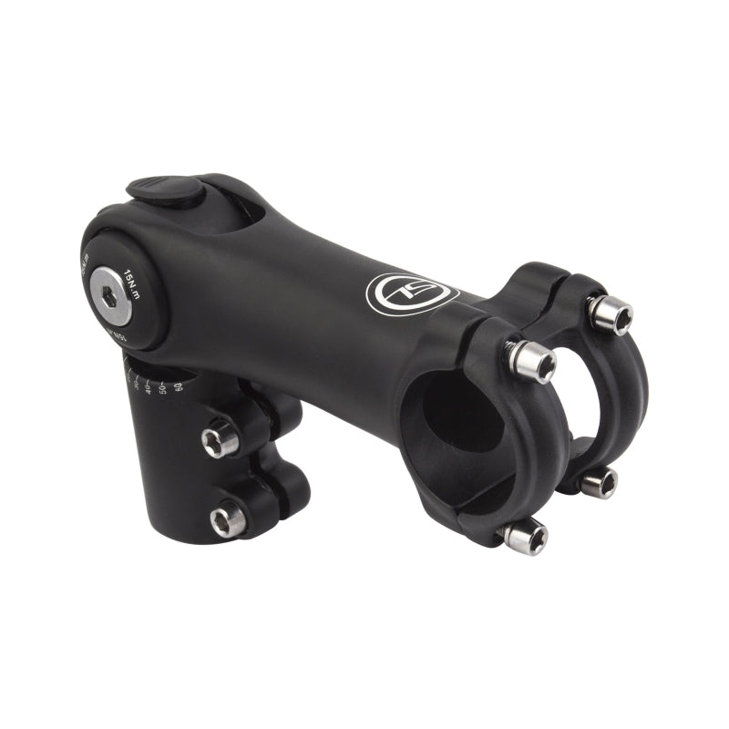 Sunlite 0°-60° Adjustable Top Mount Stem 90 25.4 or 31.8 Black