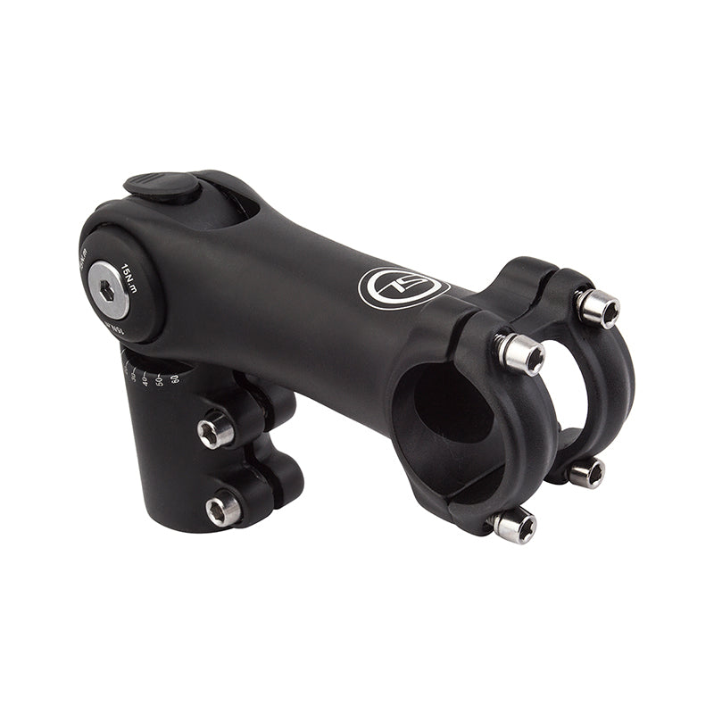 Sunlite 0°-60° Adjustable Top Mount Stem 110 25.4 or 31.8 Black