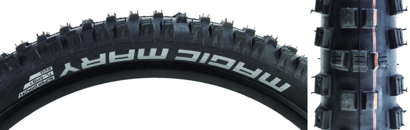 Schwalbe Magic Mary Addix Tire 27.5''x2.60 Folding Tubeless Ready Addix Soft Super Gravity TL Easy Black