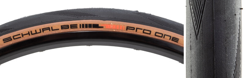 Schwalbe Pro One Tire - 700 x 32 Clincher Folding BLK/Transparent Evolution Super Race Addix Race V-Guard