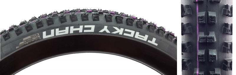 Schwalbe Tacky Chan Tire - 29 x 2.40 Tubeless Folding BLK Evolution Line Super Trail Addix Ultra Soft E-50