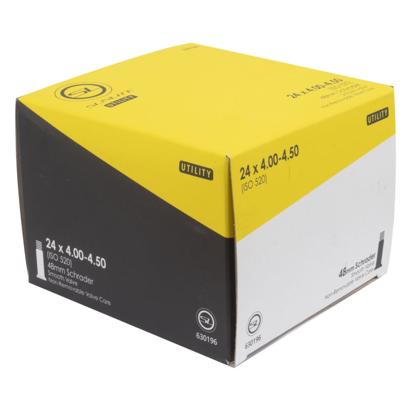 Sunlite Utili-T Standard Schrader Valve Tubes 24x4.00-4.50 SV 48mm 0d Smooth Removable 106mm 0.9mm