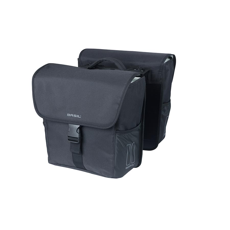 Basil Go Double MIK Pannier 32L Black Pair