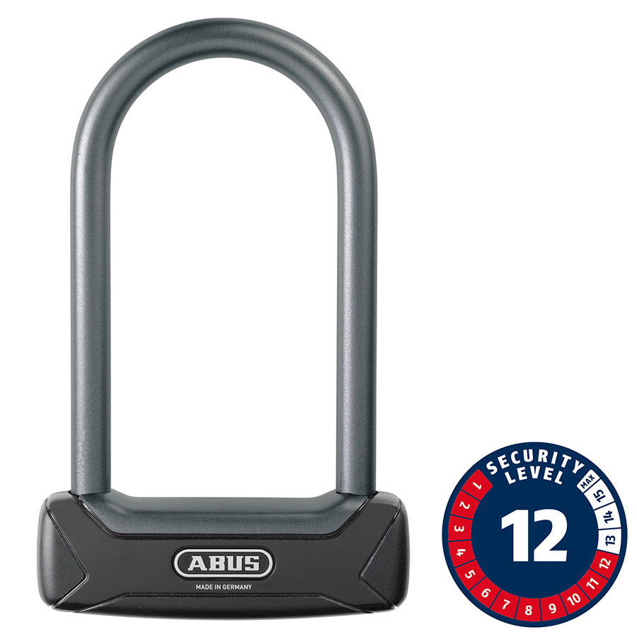 Abus Granit Plus 640 U-Lock Key 12mm 8.30cm x 23.0cm 3.3'' x 9'' TexKF Black