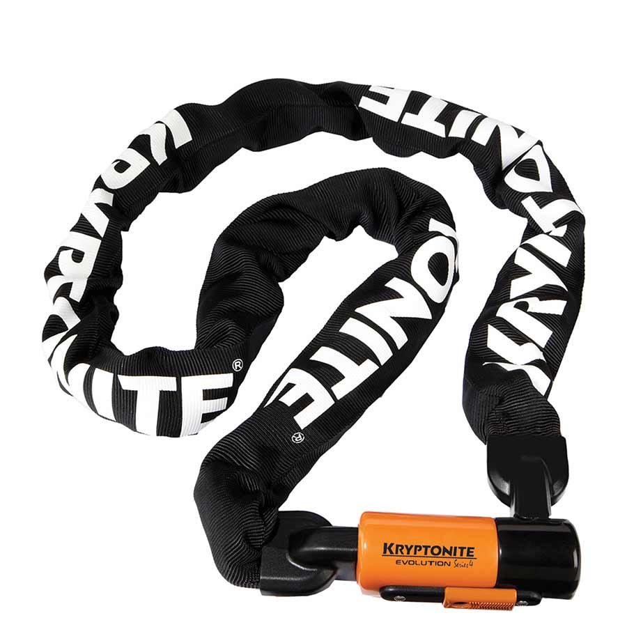 Kryptonite Evolution 4 1016 Chain Lock Key 10mm 160cm 5.25' Black