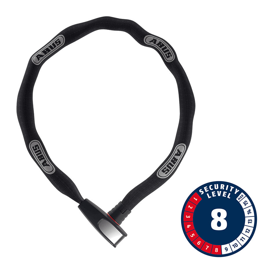 Abus 8807K Steel-O-Chain Chain Lock Key 7mm 110cm 3.6' Black