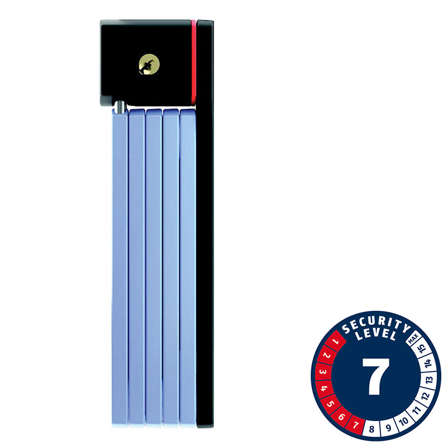 Abus Bordo uGrip 5700 SH Folding Lock Key 80cm 2.6' 5mm Blue
