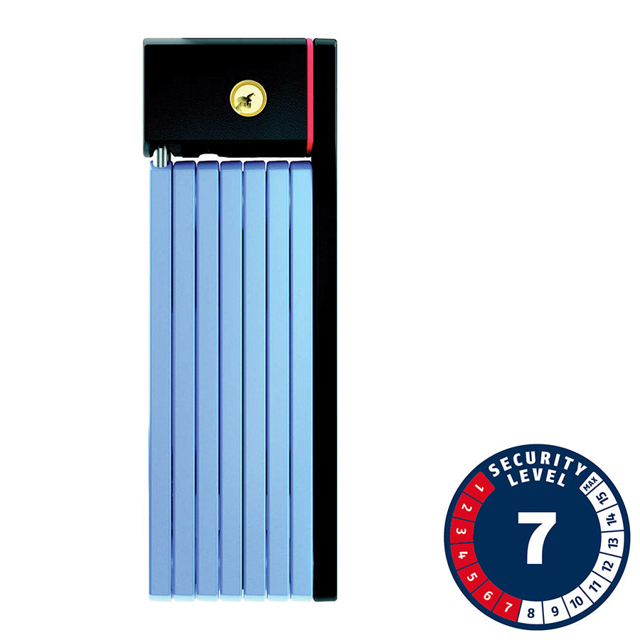 Abus Bordo Big uGrip 5700 Folding Lock Key 100cm 3.3' 5mm Blue