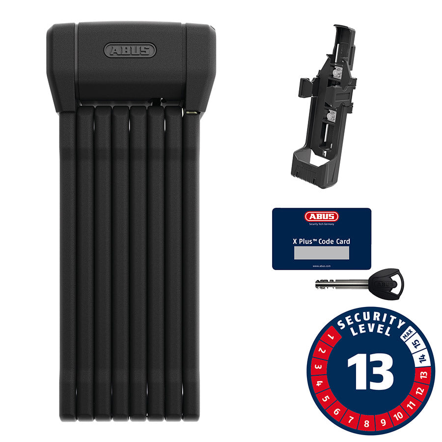 Abus Bordo 6200K XPLus Folding Lock Key 5mm 120cm 3.94' SH Black