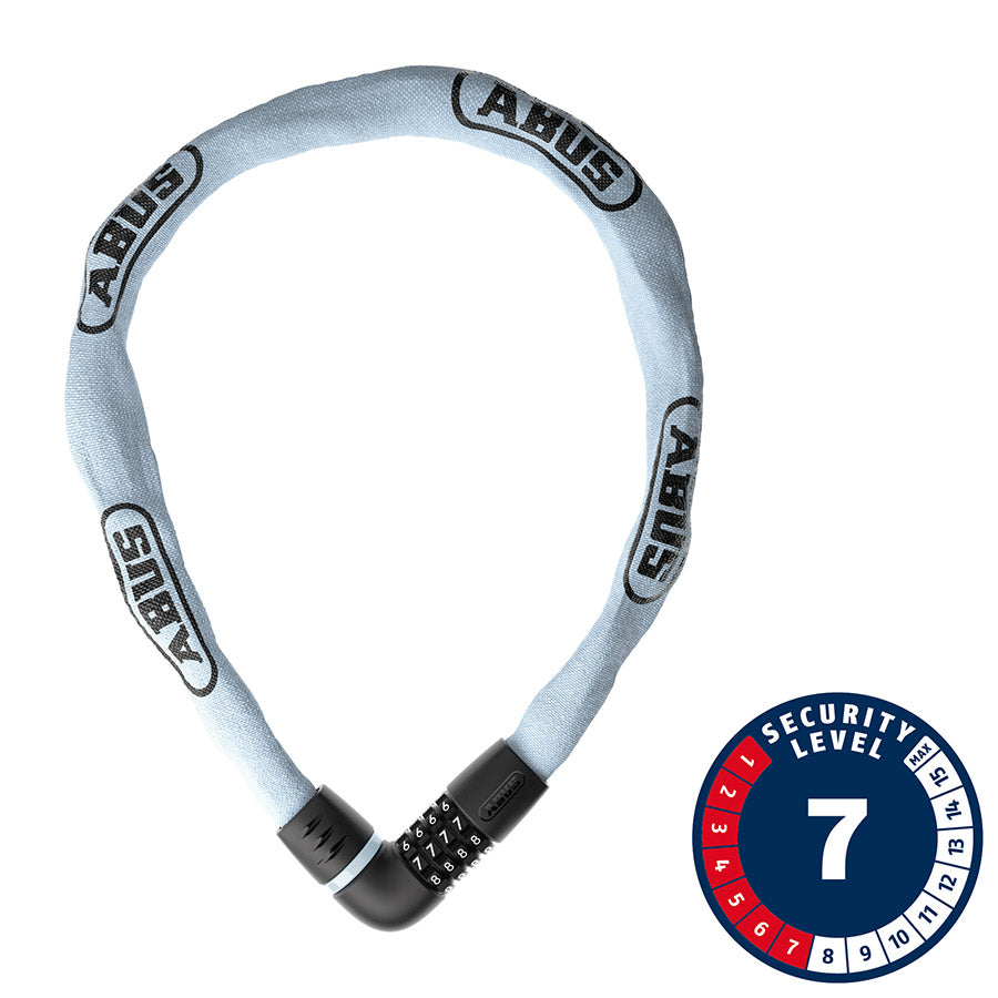 Abus Tresor 6807C Chain Lock Combination 7mm 110cm 3.6' Light Blue