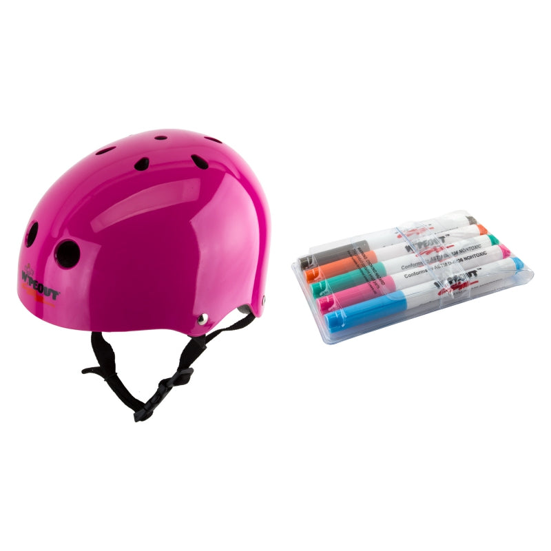 Triple eight Wipeout Helmet BMX/Skate ABS Hard Shell Youth MD Neon Pink 11