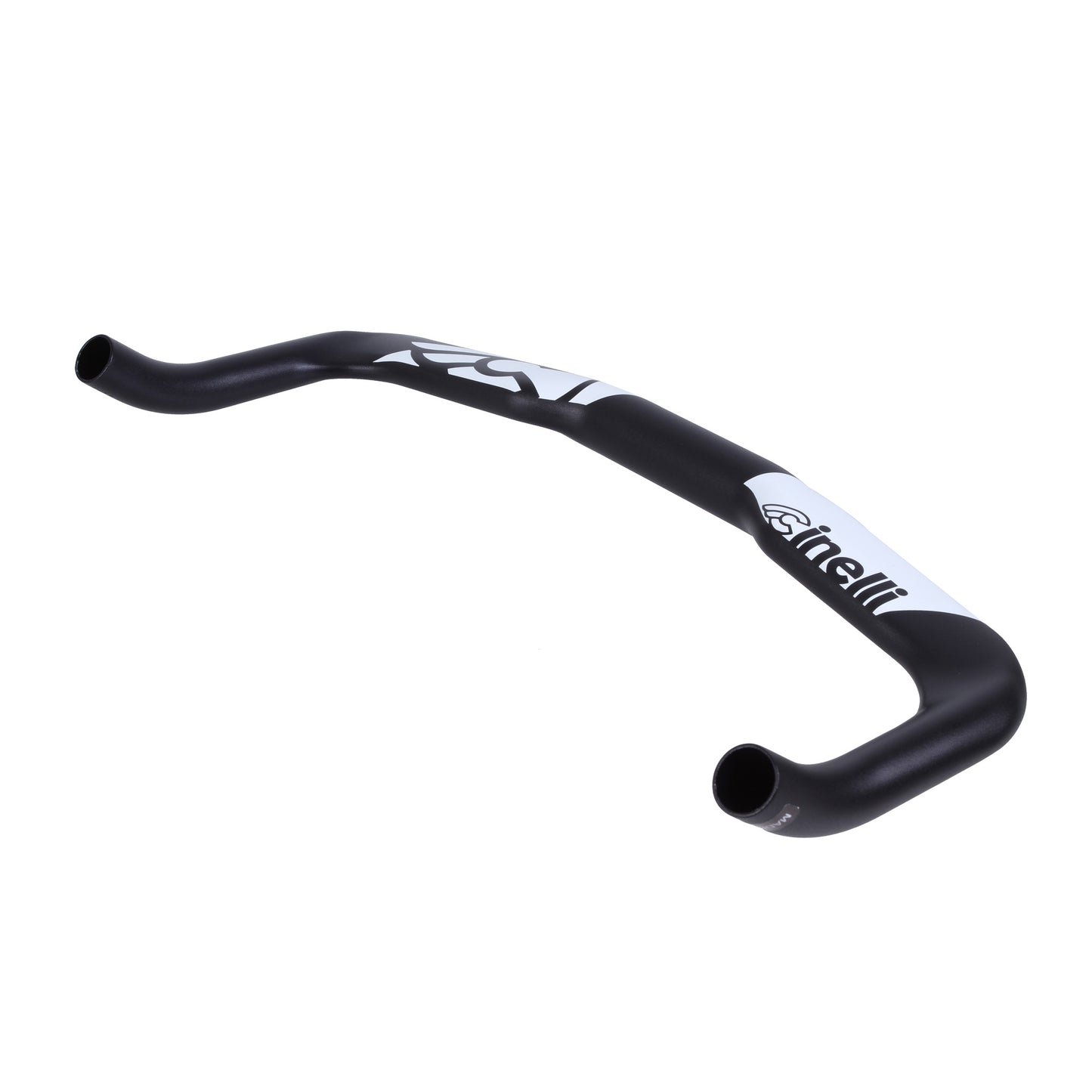 Cinelli Alloy Bullhorn Bar Black w/White (31.8) 40cm