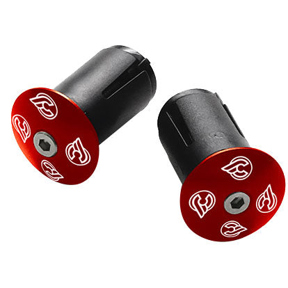 Cinelli Expander Alloy End Plugs Ano Red Pair