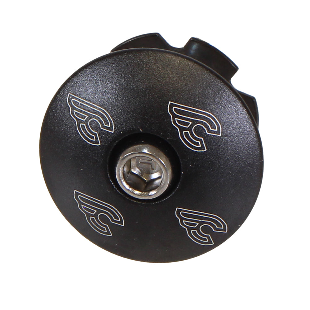 Cinelli Top Cap Kit Cinelli 1-1/8" Alloy Steerers Black