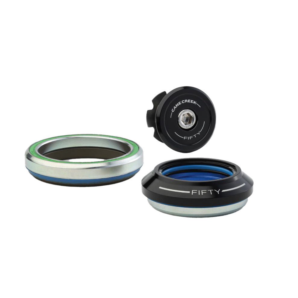 Cane Creek 50 Headset - IS42/28.6/H9 Upper | IS52/40 Lower Tapered Black