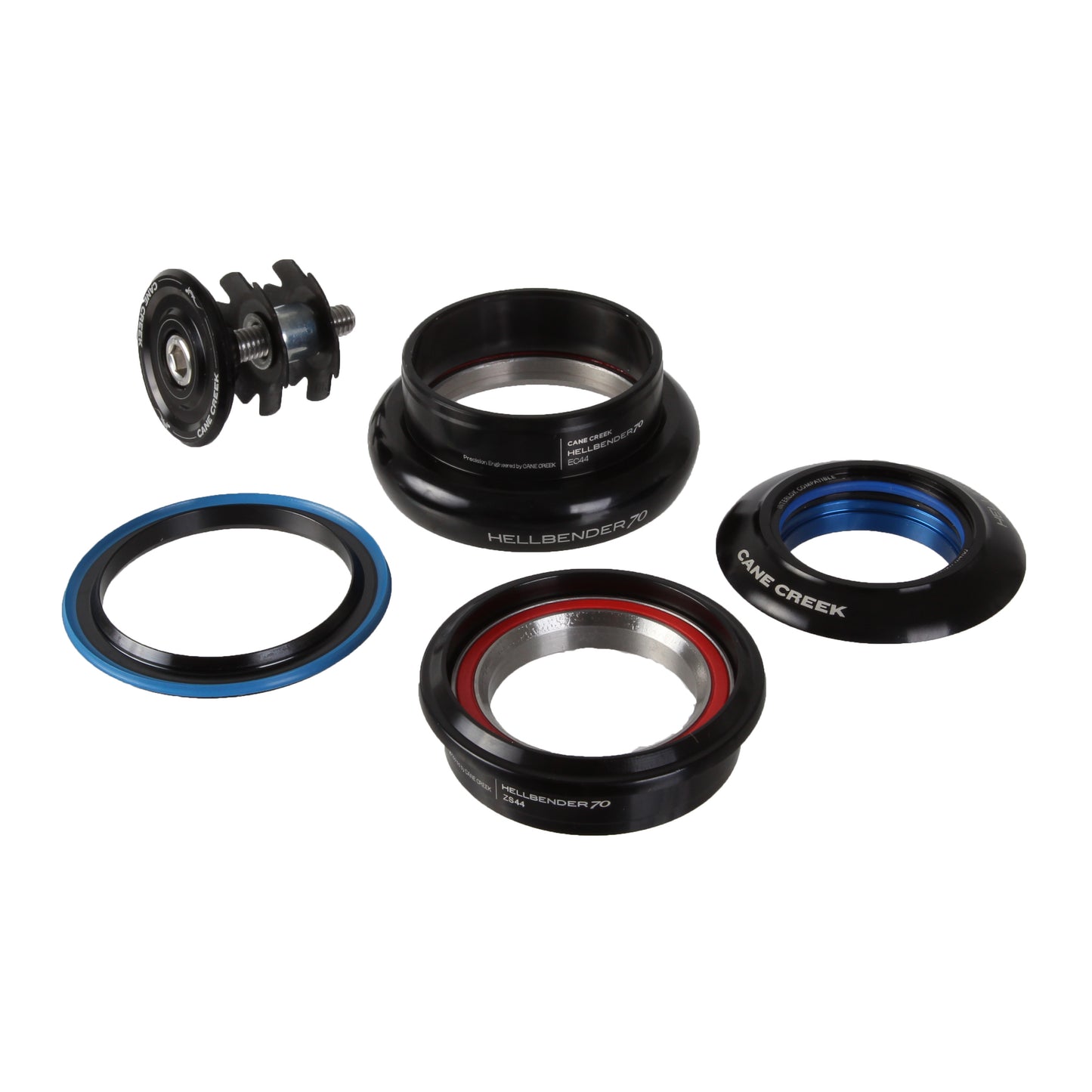 Cane Creek Hellbender 70 Headset ZS44/28.6 EC44/40 Black