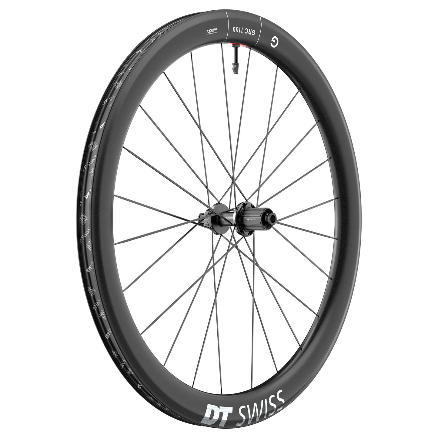 DT Swiss GRC 1100 DiCut 50 Rear Wheel - 700c 12 x 142mm Center-Lock HG11 Road/XDR Ratchet EXP 36 BLK