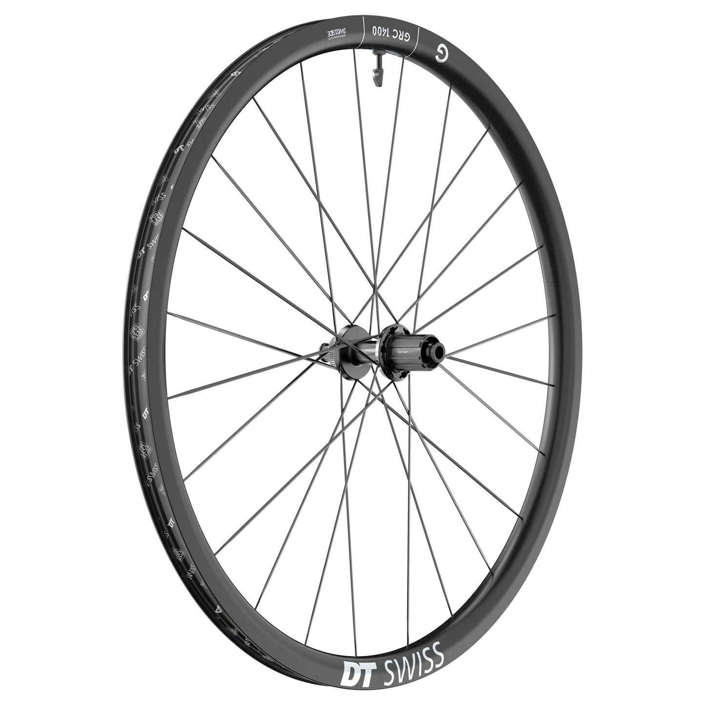 DT Swiss GRC 1400 DiCut 30 Rear Wheel - 700 12 x 142mm Center-Lock HG11 Road/XDR Ratchet EXP 36 BLK