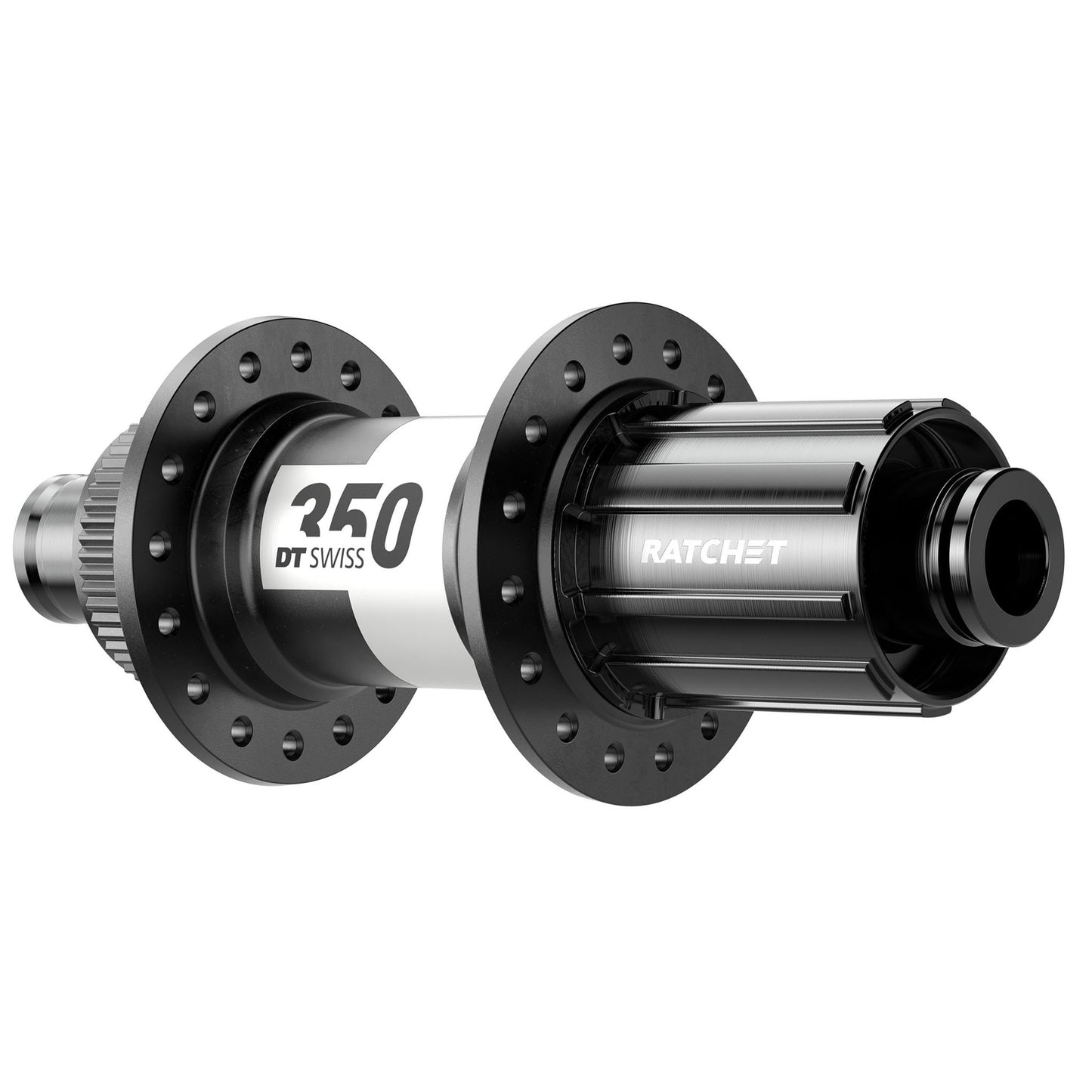 DT Swiss 350 Rear Hub - 12 x 142mm Center-Lock HG11 Road Black 28H 36pt
