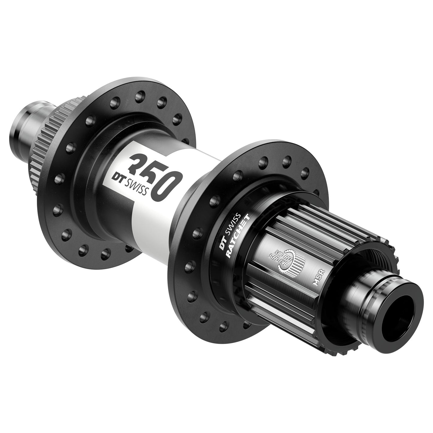 DT Swiss 350 Rear Hub - 12 x 142mm Center-Lock Micro Spline Black 24H 36pt