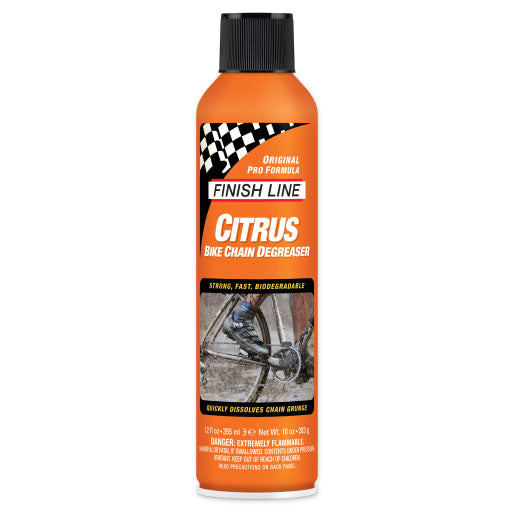 Finish Line Citrus Bike Degreaser 12oz Aerosol